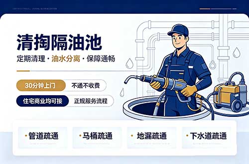 滨湖新区清掏隔油池
